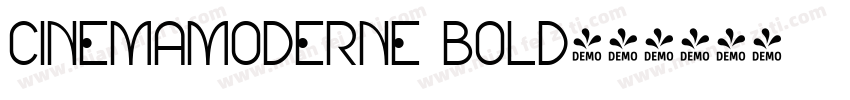 CinemaModerne Bold字体转换